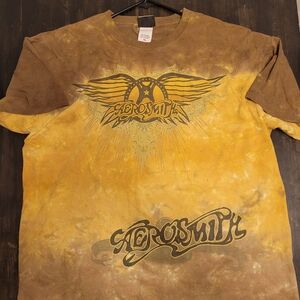 XL Aerosmith tie dye t shirt